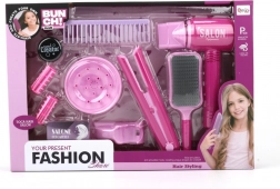 Dětský vlasový salon s 12 doplňky