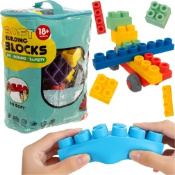 Iso Trade senzorické měkké gumové kostky v pouzdře (80 dílů)
