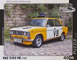 Retro auta puzzle VAZ 2103 VB (1980) – 40 dílků