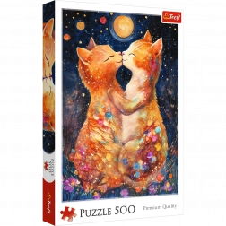 Puzzle 500 dílků – polibek v měsíčním svitu Trefl