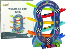 Dřevěná Závodní Dráha s 6 Úrovněmi