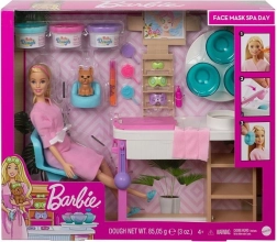 barbie salon spa s pleťovou maskou – herní set
