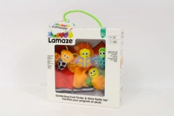 TOMY Lamaze chrastítka na ruce a nožky (sada ponožek a náramku)
