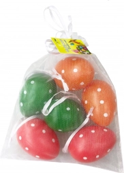 Plastové barevné dekorační vajíčko 4x6 cm