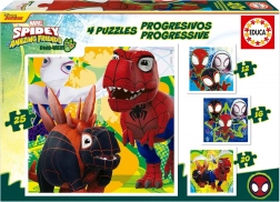 Educa Puzzle Spidey a jeho úžasní přátelé: Dino-web 4v1