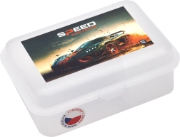 Box na svačinu s přihrádkou Auto