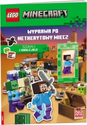 Lego Minecraft: výprava za netheritovým mečem – interaktivní kniha se samolepkami a minifigurkou Stevea