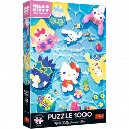Puzzle Hello Kitty Na Letní Vlně 1000 Dílků od Trefl