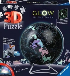 Svítící puzzle glóbus hvězdné oblohy 180 dílků