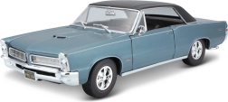 Maisto 1965 Pontiac GTO kovový model modrý 1:18