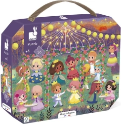 Puzzle v kufříku Princezny 36 dílků