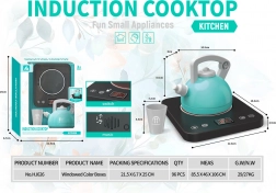 Interaktivní dětská indukční plotýnka s konvičkou a hrnečkem