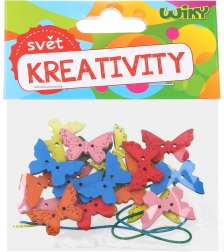 Kreativní sada Dřevění Motýlci s Provázkem