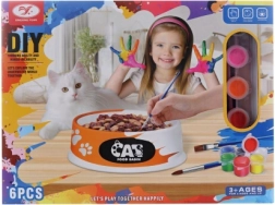 Keramická malovací miska pro kočku – kreativní sada