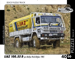 Retro auta puzzle Truck LIAZ 100.55 D Rallye Paříž–Dakar (1985) 40 dílků