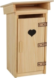 Dřevěná stavebnice kadibudky 1:16 – model k lepení