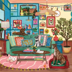 Ravensburger čtvercové puzzle Art & Soul: Ráj klidu 750 dílků