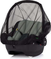 Univerzální moskytiéra na autosedačku CHIPO LINO, černá