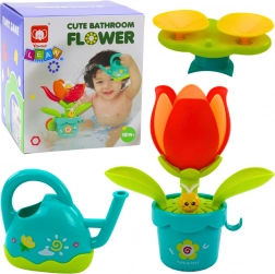 Interaktivní hračka do koupele Květina s konvičkou