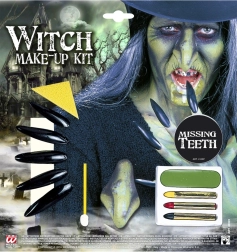 čarodějnický set s make-upem a doplňky