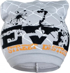 Jarní dětská čepička New Baby s nápisem, šedá