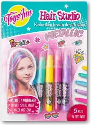 Metalická křída na vlasy – sada 5 barev