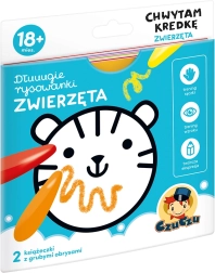Dlouhé omalovánky Chytám pastelku – zvířata (18m+)