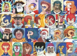 Puzzle Ravensburger abeceda ve tvářích 500 dílků