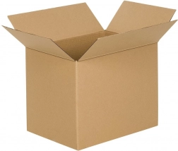 Kartonová klopová krabice 450 × 250 × 200 mm, třívrstvá, hnědá