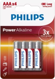 Baterie Philips Power Alkaline AAA 4 ks