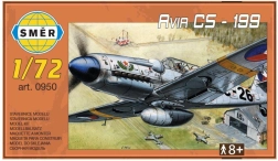Model letadla avia cs-199 plast 1:?? 13,7 × 12,6 cm
