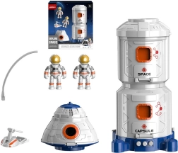 Interaktivní hračka Vesmírná stanice s kosmonauty a raketoplánem