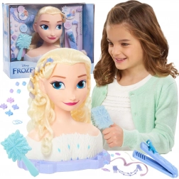 Stylingová hlava ELsa z Disney Frozen Deluxe s doplňky