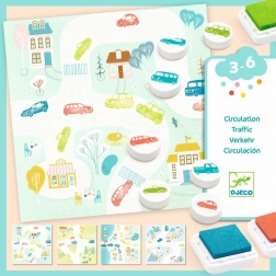 Razítkovací set Auta od DJECO