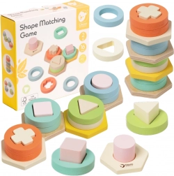 Montessori věž na třídění tvarů a barev CLASSIC WORLD