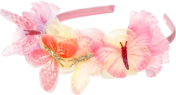 Souza čelenka Lilyanne s květinami a motýly