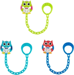 Řetízek na dudlík s klipem Sova CANPOL babies
