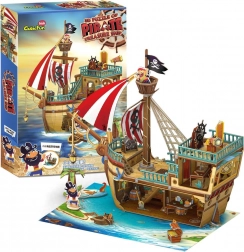 3D puzzle pirátská loď s pokladem