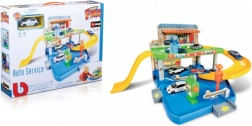 Bburago Street Fire garáž s autoservisem a autíčkem 1:43