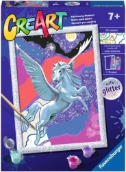 CreArt – okřídlený kůň pegas – malování podle čísel