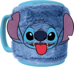 Stitch hrnek s odnímatelným plyšovým návlekem 440 ml