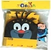 Dětský růstový metr Krtek – žlutý, pěnový, 5 dílů