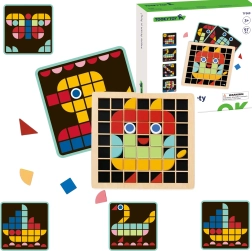 Dřevěná mozaika Tooky Toy Montessori