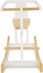 Dřevěný houpací kůň Bieco s bezpečnostním rámem