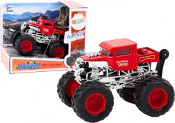 Terénní auto s frikčním pohonem – červené