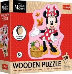 Dřevěné puzzle Disney Minnie, 50 dílků