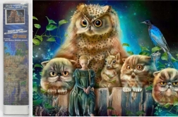 Diamantové malování Lesní strážci 30x40 cm