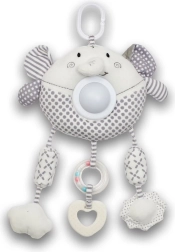 Plyšová závěsná hračka slon se světlem a hudbou