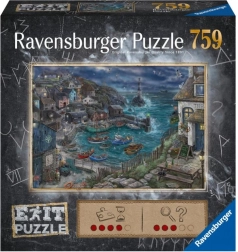 Únikové puzzle RAVENSBURGER – rybářská vesnice, 759 dílků