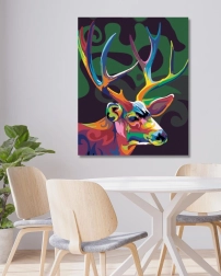 Sada na diamantové malování – duhový jelen